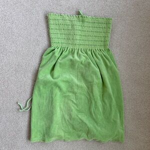 Vintage Y2K Juicy Couture Lime Green Terry cloth Dress